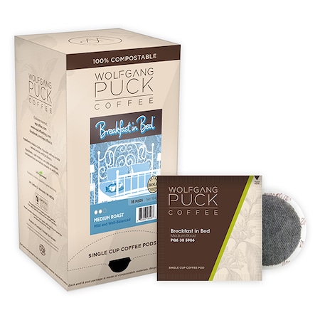 Wolfgang Puck Coffee Breakfast in Bed Soft Coffee Pods, PK96 PK 016426